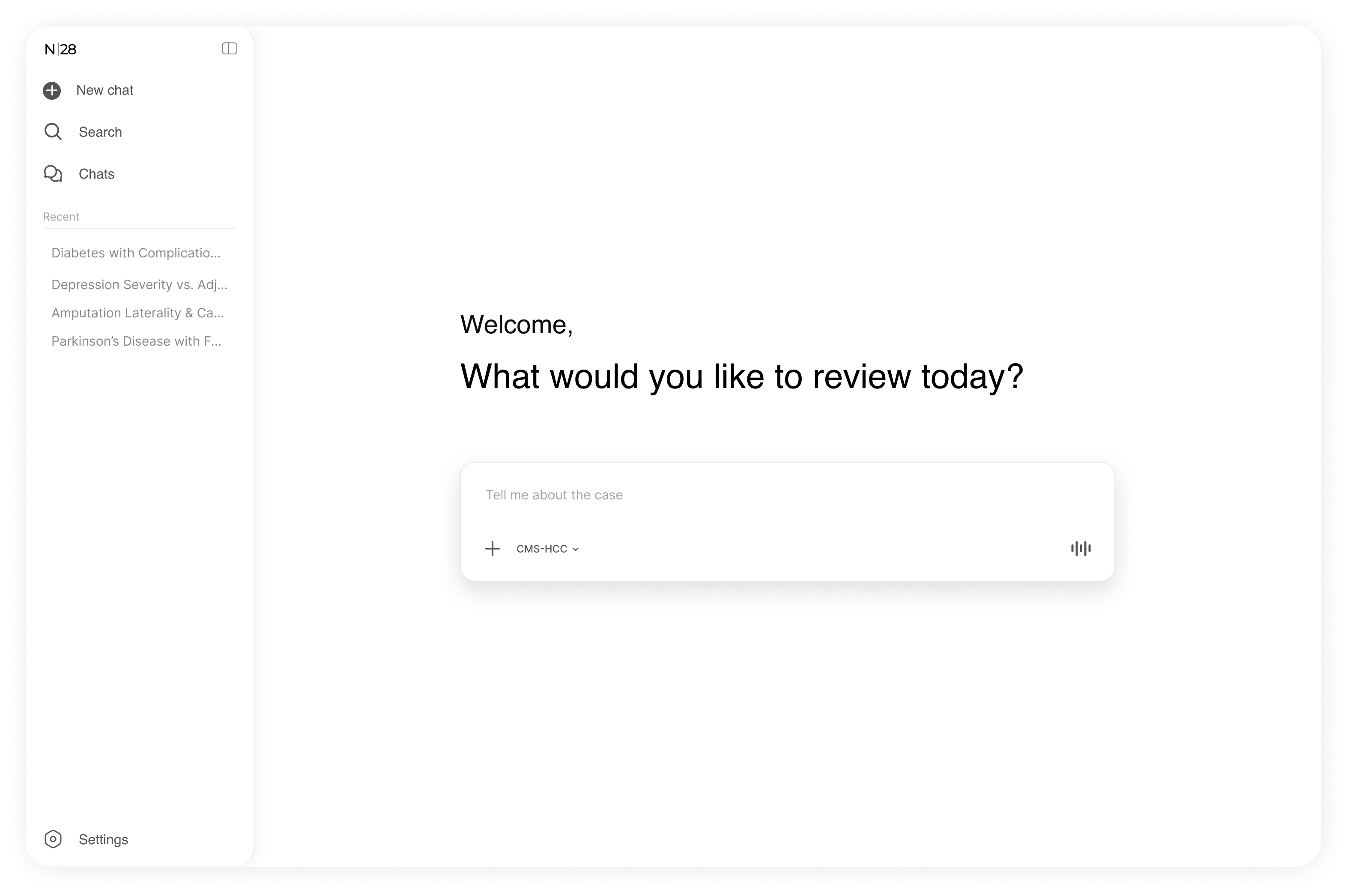 N28 Pocket Auditor — evidence-gated clinical documentation review interface
